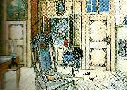 Carl Larsson gammelrummet oil painting on canvas